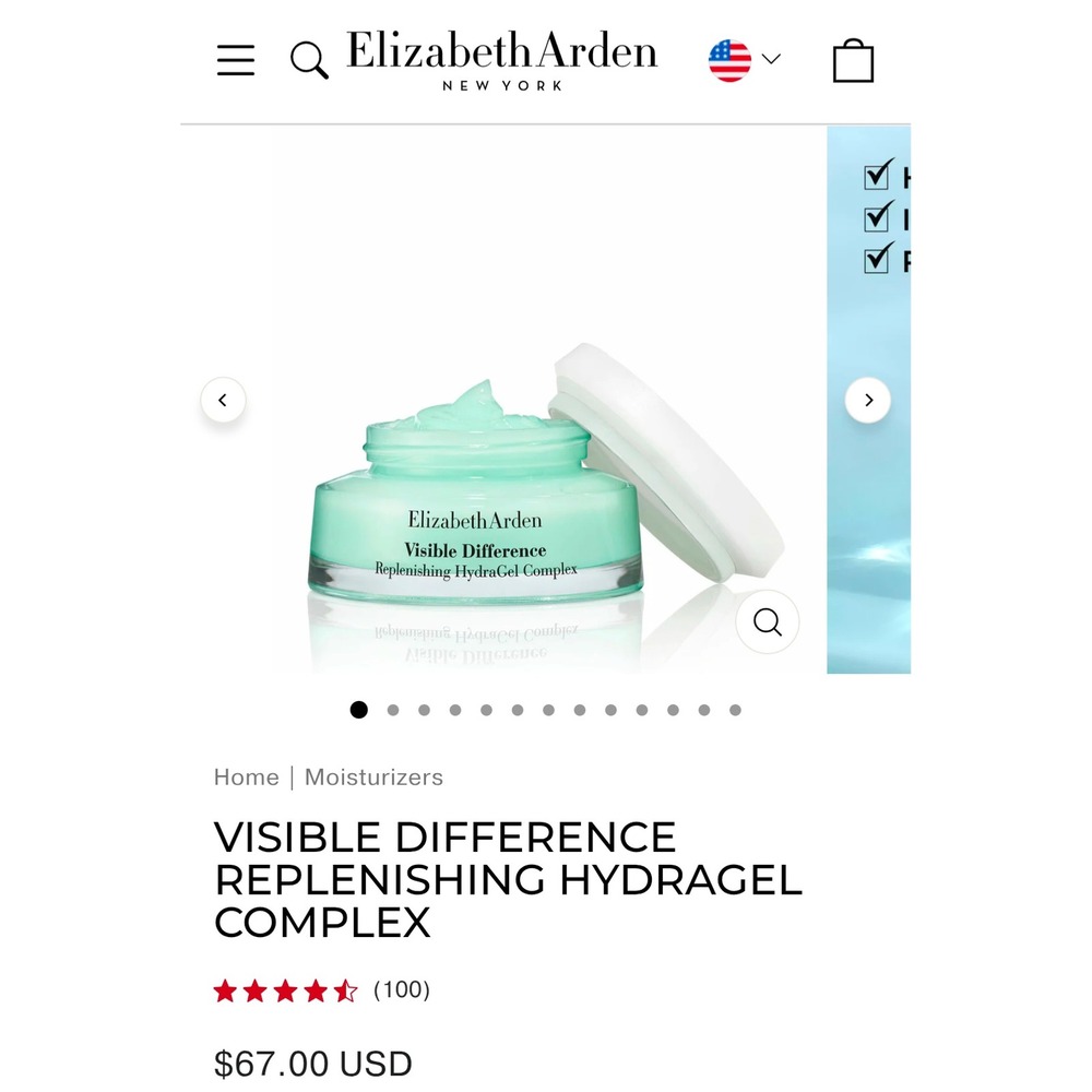 Elizabeth Arden Visible Difference Replenishing HydraGel Complex Moisturizer